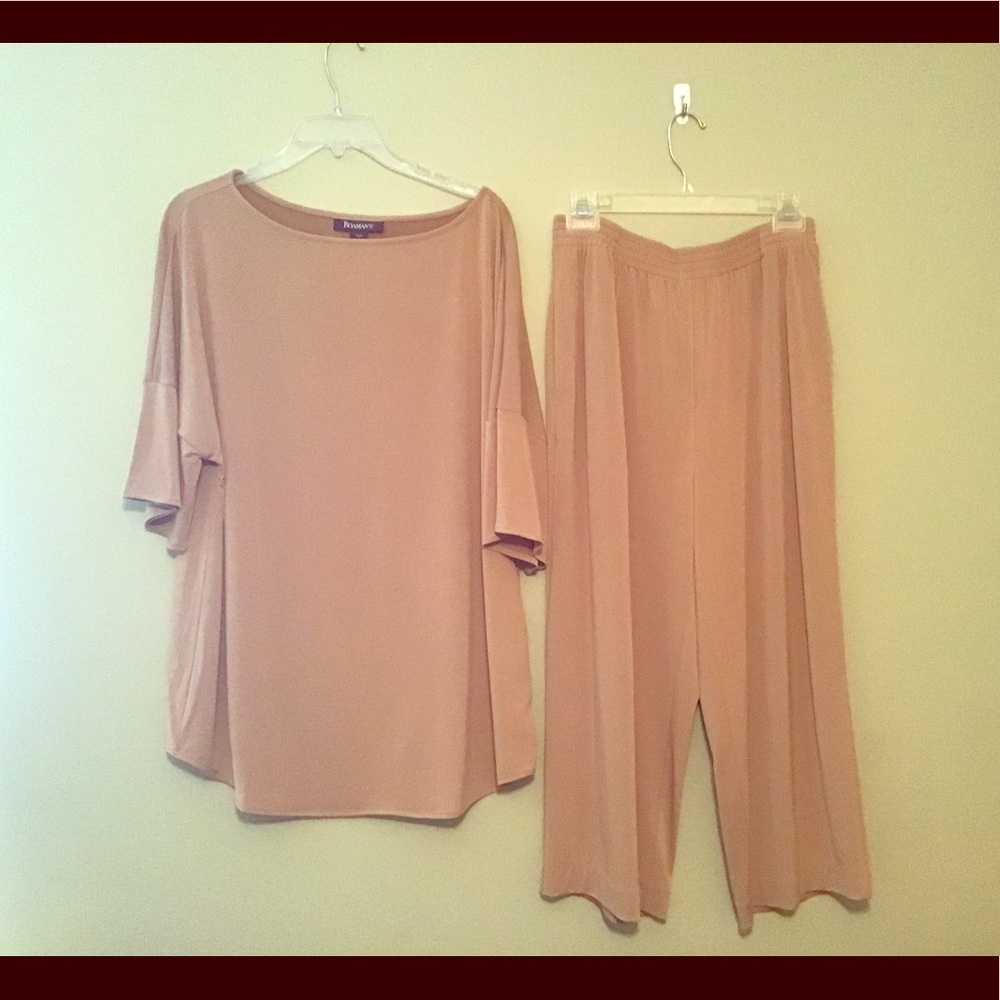 PANT SET, CAPRI PANTS AND TOP SZ 14/16